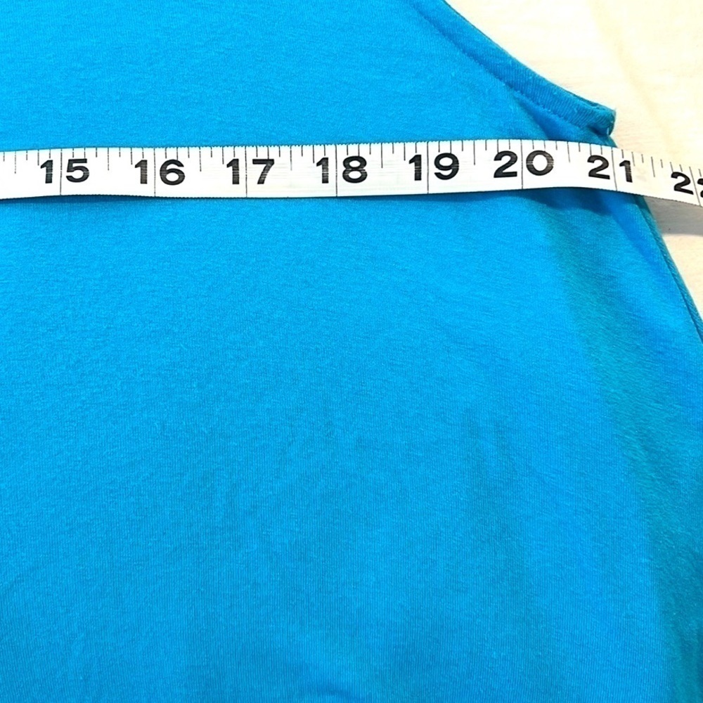 ISLE by Melis Kazan Paradise Blue Layered Tunic Tank Resort Travel ,EUC,Size M - Picture 9 of 12
